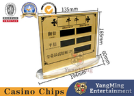 Custom Acrylic Bull Casino Betting Display Card High Transparent
