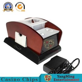 Single Wood Gambling Playing Card Shuffler 1-2 Deck Poker VIP Club Casino Card Shuffler