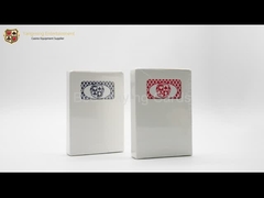 310g بطاقات بوكر Black-Core مستوردة يمكن تصميم بطاقات ألعاب كازينو مخصصة