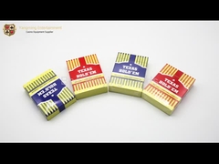 ورق لعب بولي كلوريد الفينيل مقاوم للماء ممل 100٪ للبوكر باللون الأحمر والأزرق