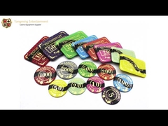 باكارات تكساس بوكر كازينو رقائق أكريليك كريستال مذهب شبكة مكافحة التزييف فيشات للعبة البوكر