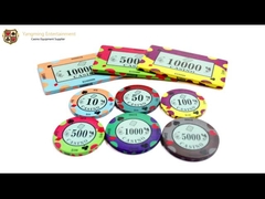 10g نادي مخصص تكساس بوكر بلاك جاك طاولة مكتب رقائق السيراميك المتاحة للتخصيص