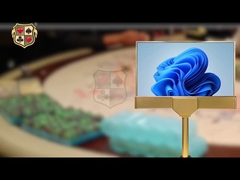 طاولة بوكر باكارات مخصصة مقاس 232 بوصة بشاشة عرض مزدوجة الوجه عالية الدقة