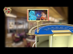 DY07 شاشة ثقيلة 27 بوصة مزدوجة الجانب مع أضواء لألعاب كازينو بوكر