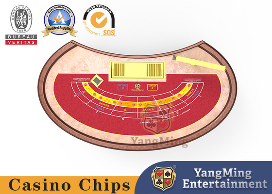 شراء طاولة البوكر Lucky Six Baccarat Casino طاولة صغيرة من ستة أشخاص طاولة بوكر بيضاوية الشكل ذات لون مخصص التصنيع عبر الإنترنت
