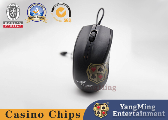 شراء ماوس صامت بواجهة USB باللون الأسود الكلاسيكي لألعاب القمار وطاولات البوكر وأسطح الطاولات التصنيع عبر الإنترنت