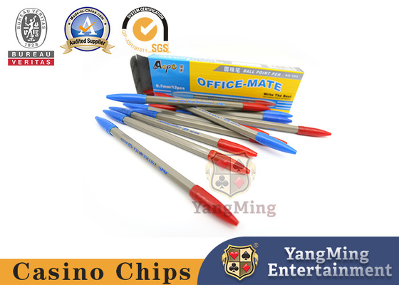 شراء ABS Baccarat Dragon Tiger Casino Game System قلم حبر جاف للتسجيل باللونين الأحمر والأزرق التصنيع عبر الإنترنت
