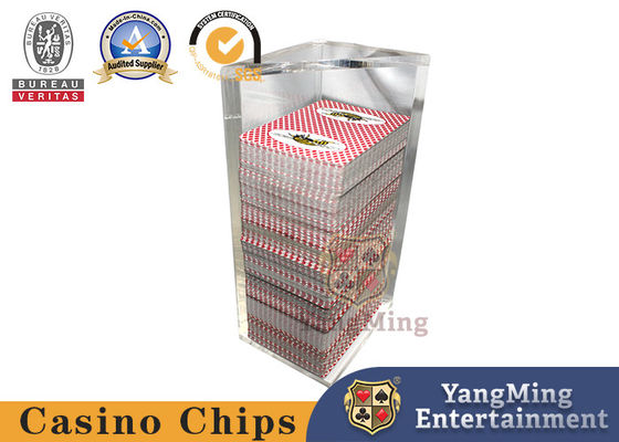 شراء 8 علبة بوكر حامل الرفض ، بلاك جاك تكساس لعبة طاولة ، أكريليك ، شفافة تماما التصنيع عبر الإنترنت