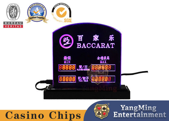 شراء ألعاب القمار الجدول مخصص LED الجدول الإلكتروني الحد علامة تسجيل كازينو بوكر الجدول الرهان الحد شعار مخصص التصنيع عبر الإنترنت