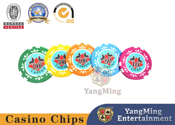 شراء صندوق كازينو رقاقة مخصص ، رقائق الألومنيوم بوكر مجموعة 12g - 760pcs التصنيع عبر الإنترنت