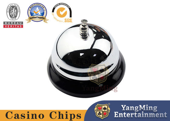 شراء كازينو مخصص الفولاذ المقاوم للصدأ اللون الفضي Baccarat دعوة الجدول بيل لكازينو بوكر ألعاب الطاولة المعدنية Clap Call Bell التصنيع عبر الإنترنت