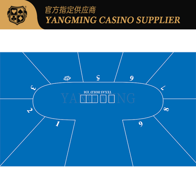شراء Texas Hold'em 9 Player Waterproof Game Tablecloth Design Customized التصنيع عبر الإنترنت