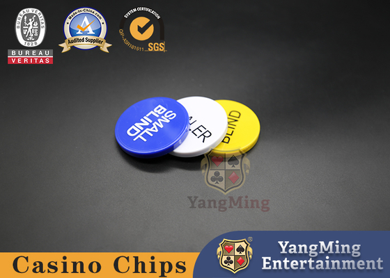 شراء 50 * 6mm Casino لعبة زينة تكساس بوكر VIP Club Deal Big Blind Small Button Casino Table Dedicated التصنيع عبر الإنترنت
