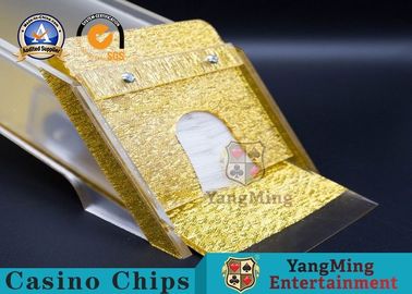 شراء 8 طوابق بطاقات لعب يدوية / حذاء بطاقة كازينو مع غطاء أكريليك شفاف 5-7mm Thinkness التصنيع عبر الإنترنت