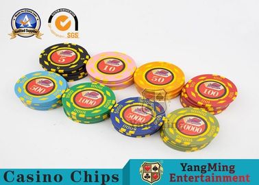 شراء 600pcs رقائق البوكر كازينو مجموعة مع نوع التعميم شعار الأشعة فوق البنفسجية التصنيع عبر الإنترنت