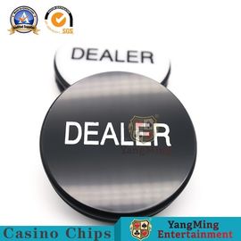 شراء 7 × 2 سم بلاستيك بوكر تكساس تاجر زر وجهين ديلوكس نقش كريستال أسود جامبو التصنيع عبر الإنترنت