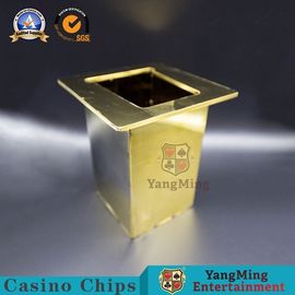 شراء معدن نصف زر أوراق اللعب بوكر تجاهل حامل 10.5 * 10.5 * 17.5 شهادة SGS التصنيع عبر الإنترنت