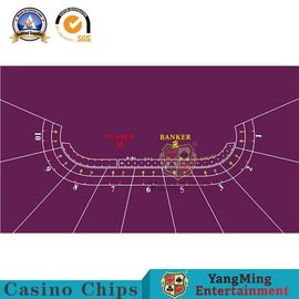 شراء عرض صورة أكبر تخطيط طاولة Baccarat بوكر بنفسجي / أخضر اللون التصنيع عبر الإنترنت