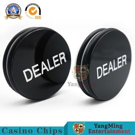 شراء كازينو القمار علامات 76mm مخصص أسود أبيض الشاشة الحريرية النقش تكساس هولدم زر التصنيع عبر الإنترنت