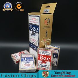 شراء بطاقة بوكر Black Core Bee Poker المستوردة من الولايات المتحدة 310g Color Box باللون الأحمر والأزرق التصنيع عبر الإنترنت