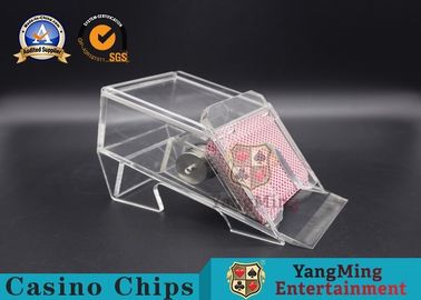 شراء اثنين من الطوابق كازينو كازينو بوكر بطاقة اللعب Shuffer كامل الحديد الأساسية الأساسية Thinkness 7mm التصنيع عبر الإنترنت