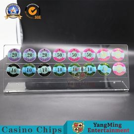 شراء الروليت عجلة القمار الجدول رقائق حامل 40mm قطر رقائق مستديرة العرض 16PCS التصنيع عبر الإنترنت