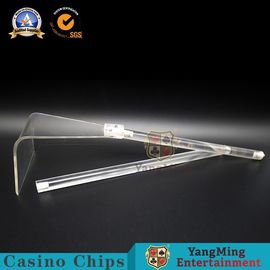 شراء Baccarat شفاف 2 مقطع رقائق كود استقبال قابل للسحب رقائق الاكريليك الاكريليك السيراميك الخليع مقبض بلاستيكي التصنيع عبر الإنترنت