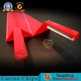 شراء اكسسوارات كلاسيكية لعبة الكازينو لعبة البوكر اللون الأحمر لعب الورق المجذاف لطاولة القمار التصنيع عبر الإنترنت