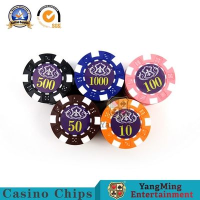 شراء 760 قطعة من لعبة Texas Hold 'Em Game Core لمكافحة التزييف رقاقة عملة أمريكية ABS كلاي بوكر مجموعة رقائق فاخرة مجموعة مصنع بقعة التصنيع عبر الإنترنت
