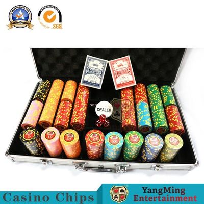 شراء 600 قطعة 12 جرام من رقائق البوكر المصنوعة من الحديد الصلب مجموعة ABS Texas Hold'Em Digital Sticker Code التصنيع عبر الإنترنت