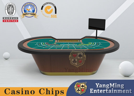 شراء 8Person Classic Baccarat Poker Game Table مع لوح عالي الألياف مقاوم للحريق التصنيع عبر الإنترنت