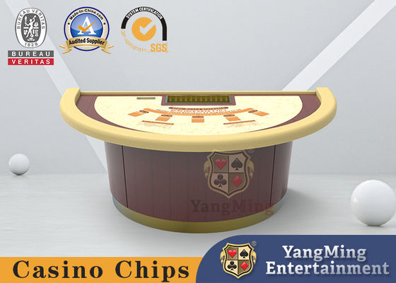 شراء MDF Board Blackjack Poker لعبة الشطرنج طاولة شبه دائرية مستديرة للقدم التصنيع عبر الإنترنت