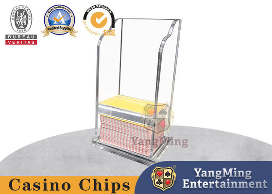 شراء الاكريليك شفافة لعبة البوكر المهجورة مربع بطاقة Baccarat Texas Table Card Box التصنيع عبر الإنترنت