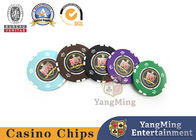 49mm Clay Stickers Professional  Casino Poker Chip Set