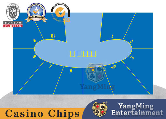شراء Pea Oval 10 أشخاص Texas Holdem Casino مفرش طاولة مقاوم للماء لأوراق اللعب التصنيع عبر الإنترنت