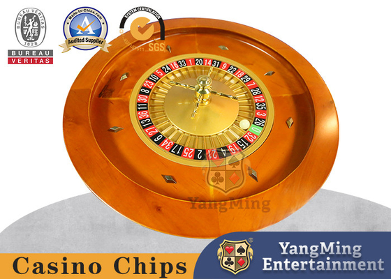 شراء 18 بوصة Diamete Deluxe Wooden Mahogany Finish Roulette Wheel Board مع الكرات التصنيع عبر الإنترنت