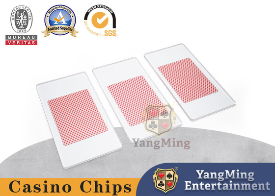 شراء بطاقة لعب Texas Black Jack Club مخصصة من الأكريليك الشفاف غير اللامع التصنيع عبر الإنترنت