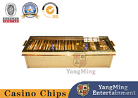 Custom Titanium Double Layer Baccarat Table Poker Chip Rack With Cover