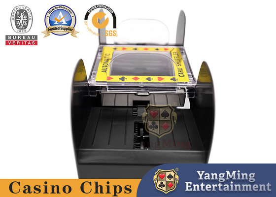 Baccarat Texas Poker Shuffle Machine 4 Pairs Black Plastic Casino Card Shuffle Machine