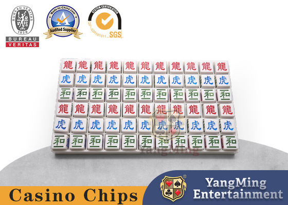 أكراليك حبيبات خصيص محفورة قطرة الندى باكارا تنين النمر والبنكر لعبة البوكر
