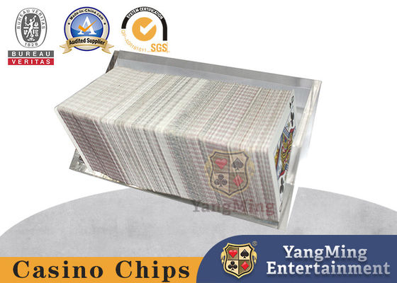 Triangle Transparent Acrylic Waste Card Rack Black Jack Poker Game Table Deck Card Box