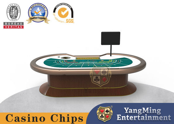 ترقية تصميم Baccarat Poker Table Oval Casino Dragon Tiger Poker Card Game