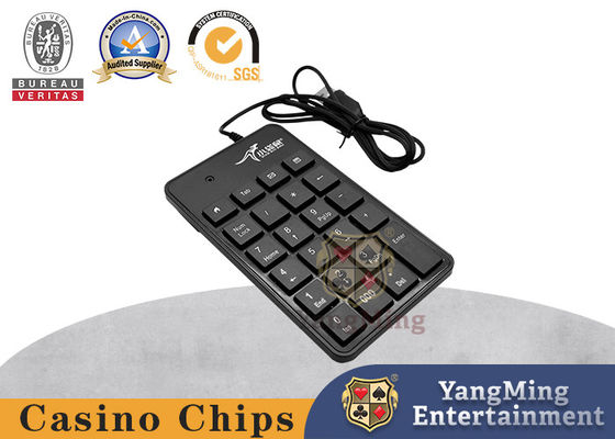 كازينو بوكر طاولة سوداء كابل USB سوداء باكارا برنامج مدخل لوحة مفاتيح رقمية