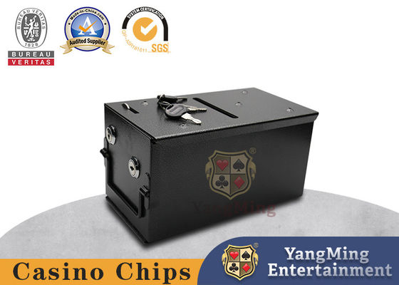 كازينو بوكر طاولة النقد صندوق إسقاط المصنع تصميم معدني صندوق النقد القابل للقفل مع قفل أمن