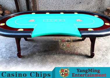 H Feet Texas Holdem طاولة بوكر نموذج اقتصادي نموذج مصنع طاولة لعبة بوكر تكساس مخصصة مع 10 مقاعد