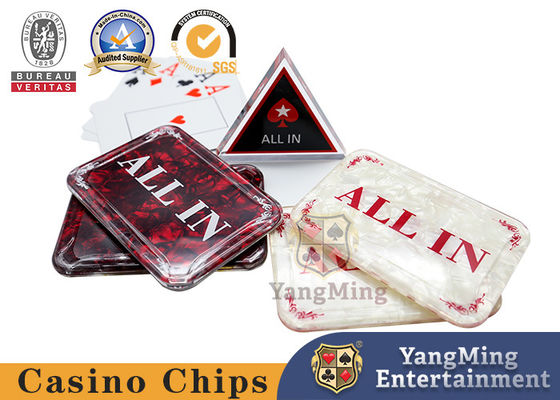 بيع ساخن 1PCS أكريليك باكارا كل في زر بطاقات البوكر الحارس كازينو كازينو طاولة الرهان العلامة التجارية