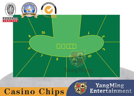 مفرش مائدة مخصص من لعبة Texas Hold 'Em Club مفرش مائدة من البازلاء أخضر بيضاوي بوكر مفرش مائدة التنين النمر سميك مقاوم للماء