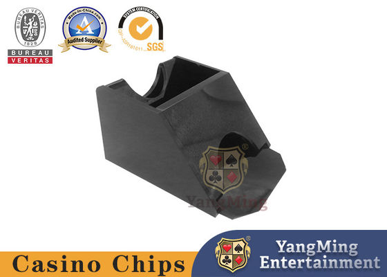 أكريليك كازينو لعبة ورق التعامل مع حذاء ديلوكس 2 طابق أسود اللون