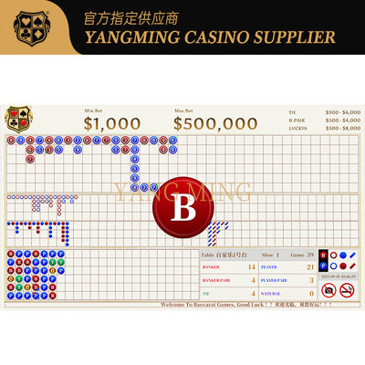 Custom Design Baccarat Big Road Roadmap System For Casino Poker Applications