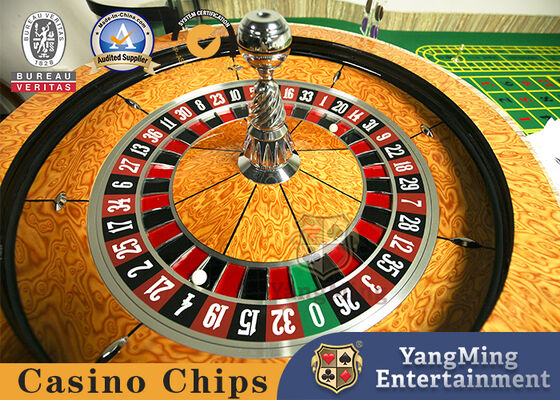 شهادة دولية 36 عدد طاولة الروليت الخشبية 32 بوصة 80 سم قطر العجلة الصلبة